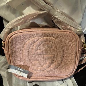 Faux GG pink crossbody